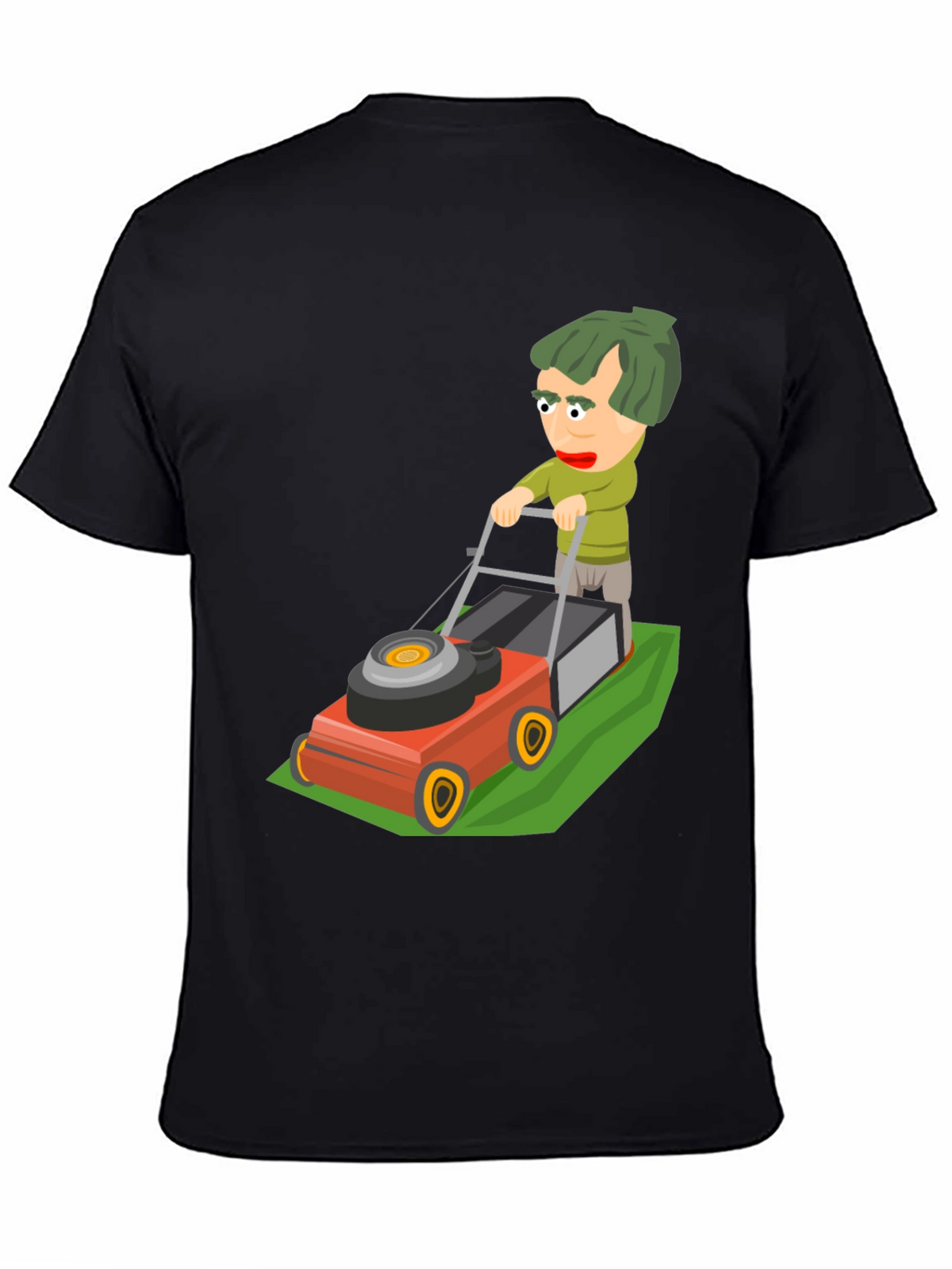 Cartoon Lawn Mower Graphic Tee