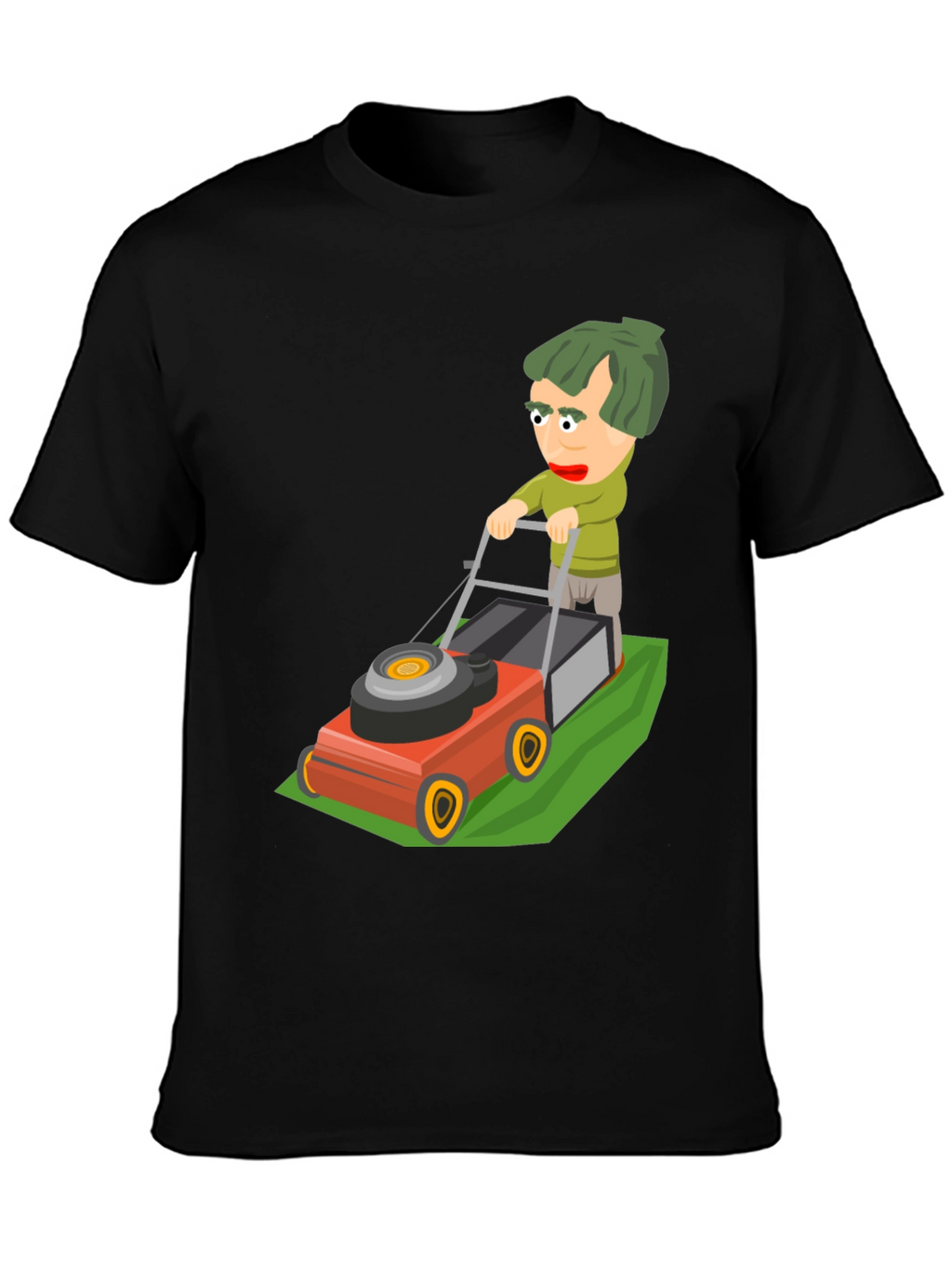 Cartoon Lawn Mower Graphic Tee