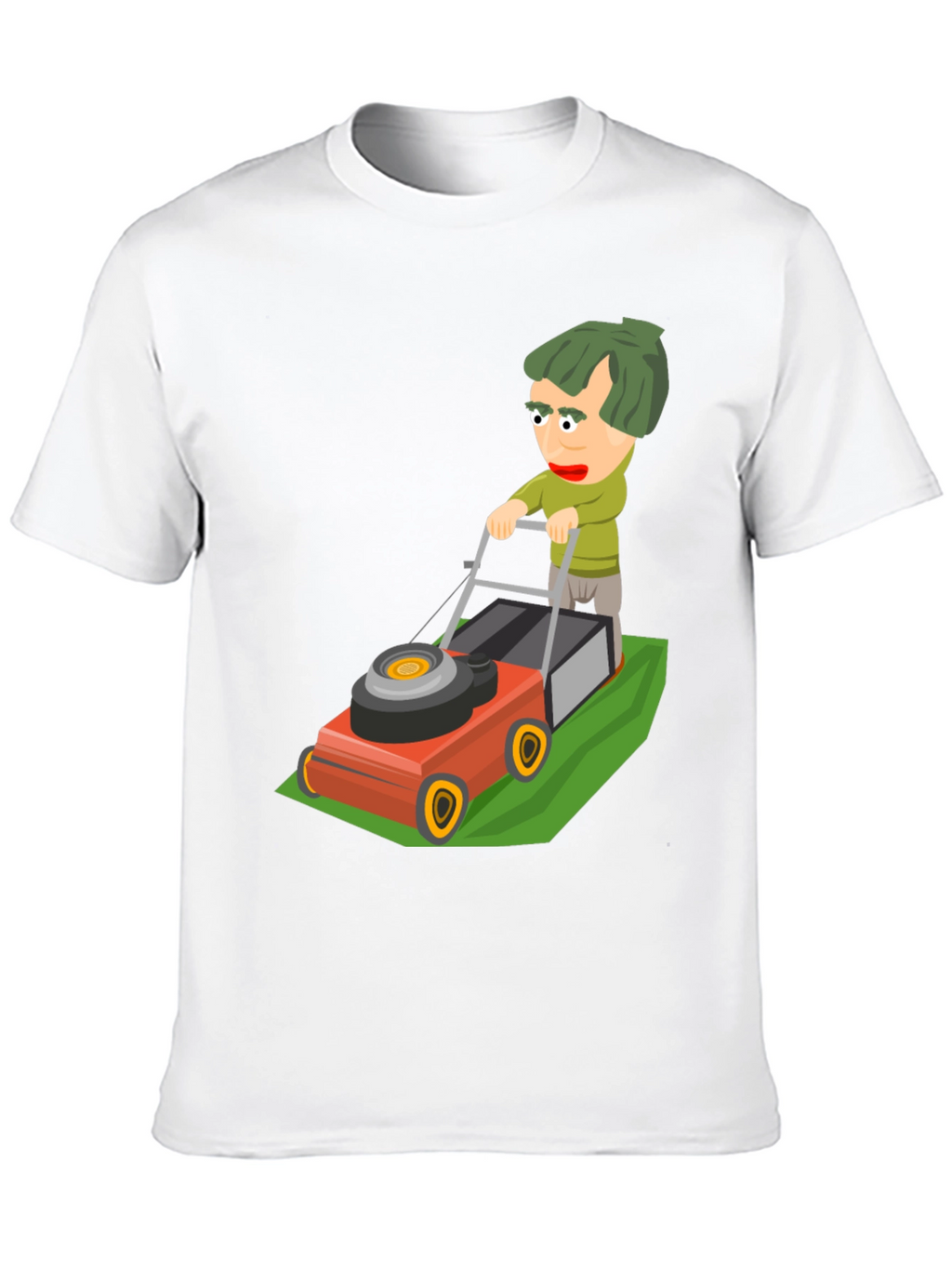 Cartoon Lawn Mower Graphic Tee