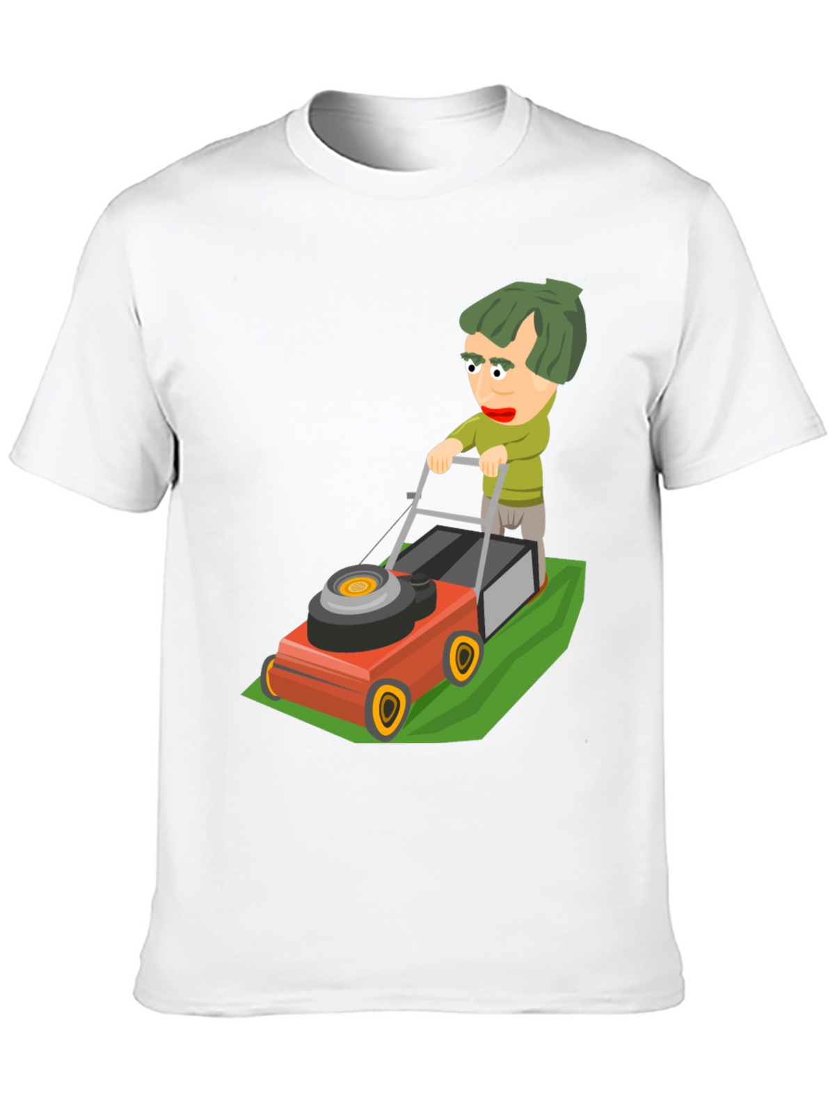 Cartoon Lawn Mower Graphic Tee