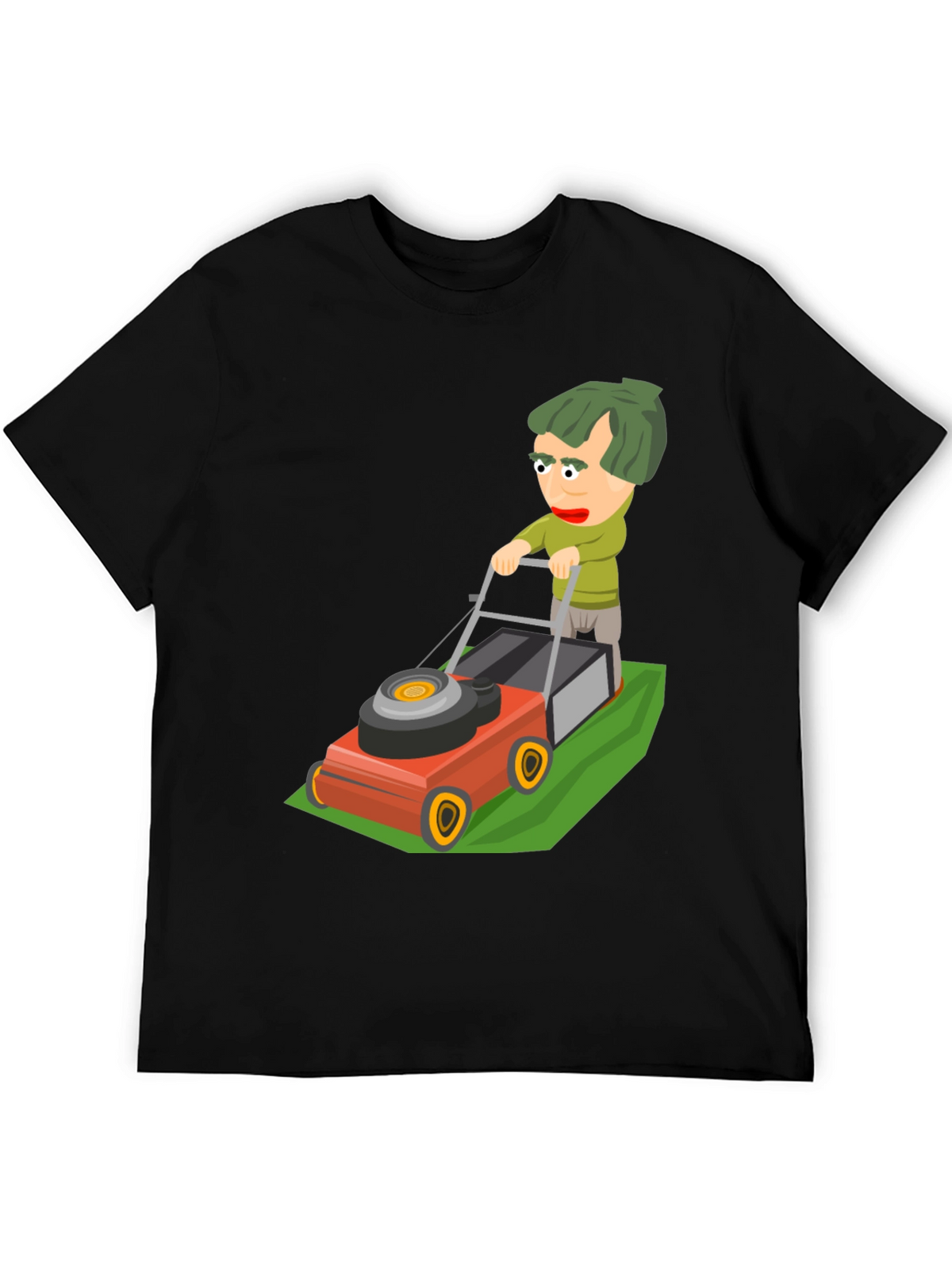 Cartoon Lawn Mower Graphic Tee