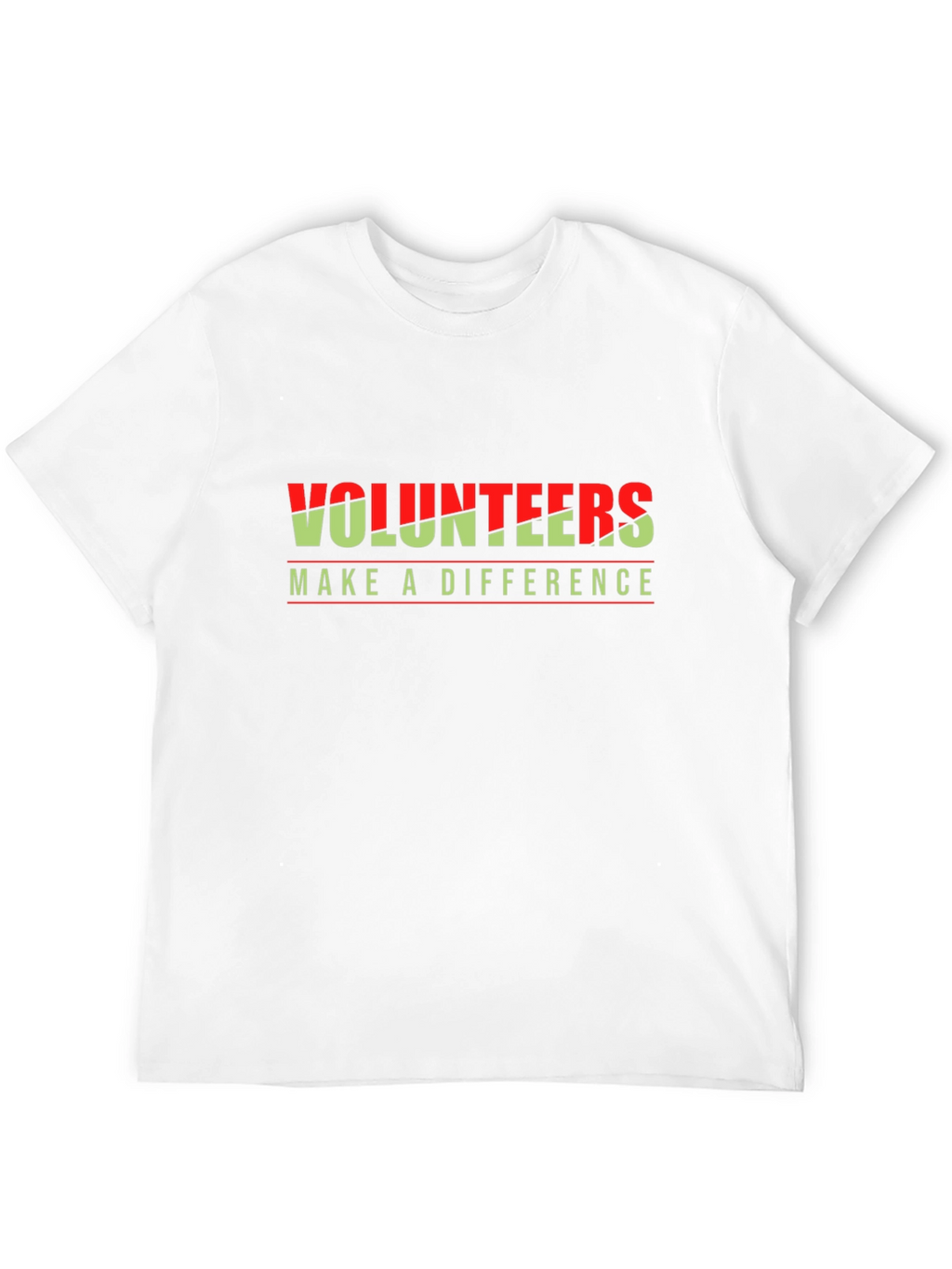 Volunteers Make a Difference Black T-Shirt