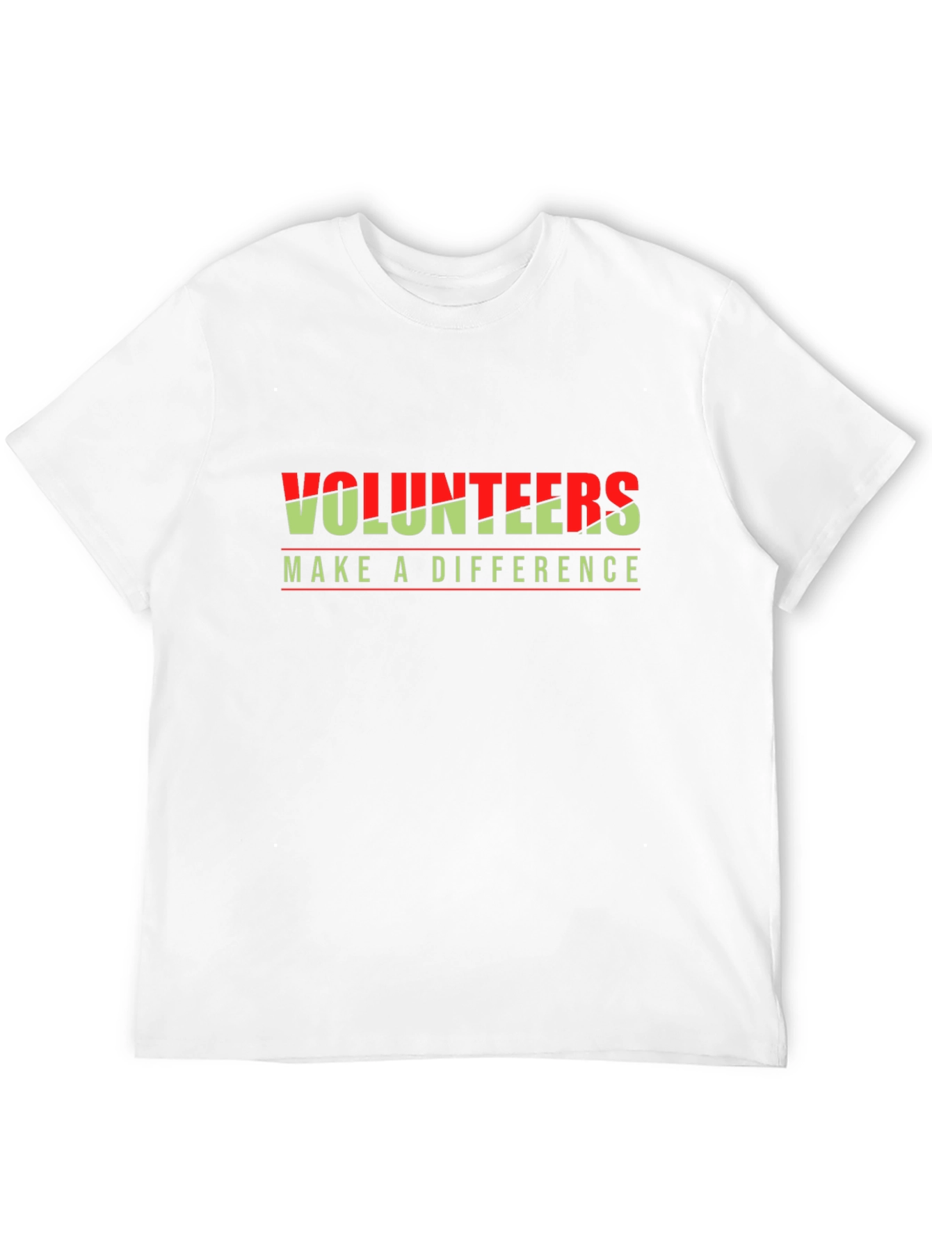 Volunteers Make a Difference Black T-Shirt