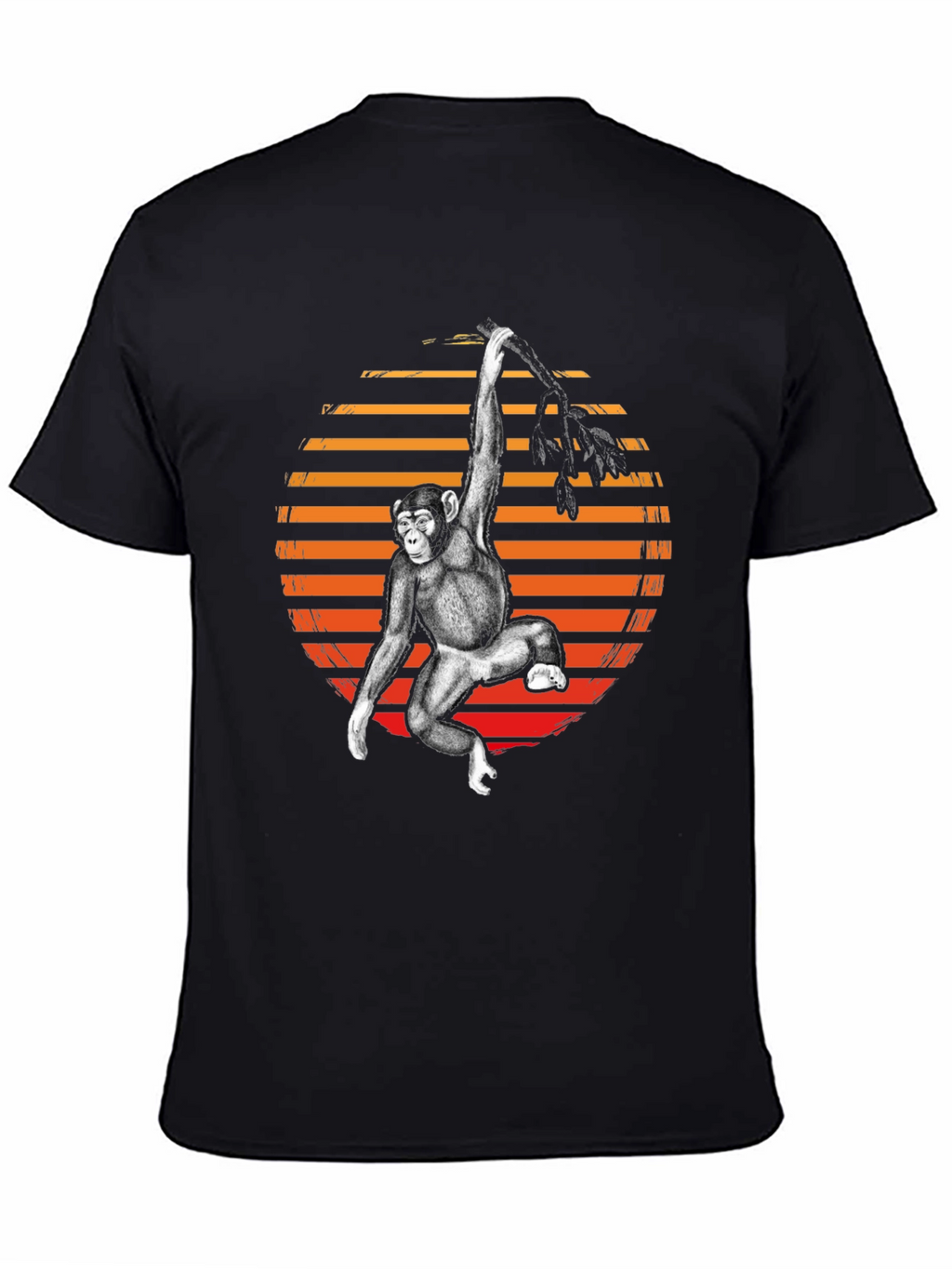 Monkey Retro Sunset Graphic Tee