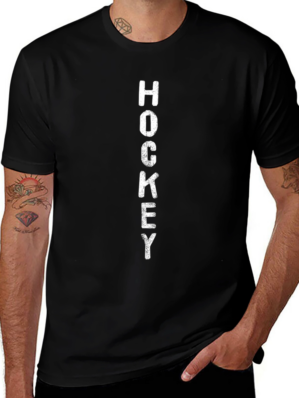 Hockey Graphic T-Shirt - Sporty Casual Tee