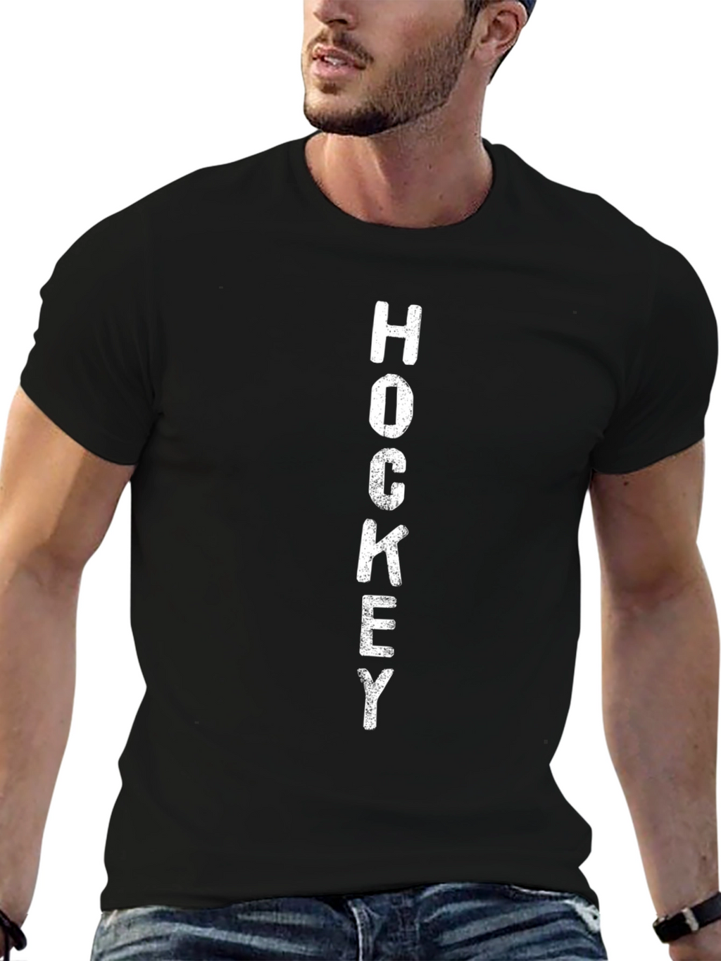 Hockey Graphic T-Shirt - Sporty Casual Tee