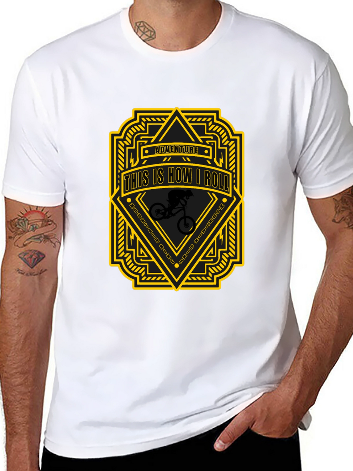 Adventure This is How I Roll Black T-Shirt