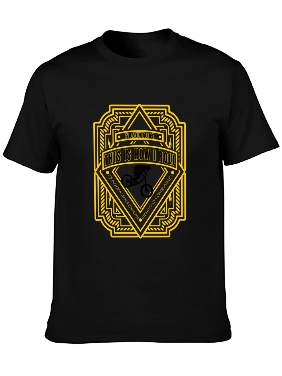 Adventure This is How I Roll Black T-Shirt