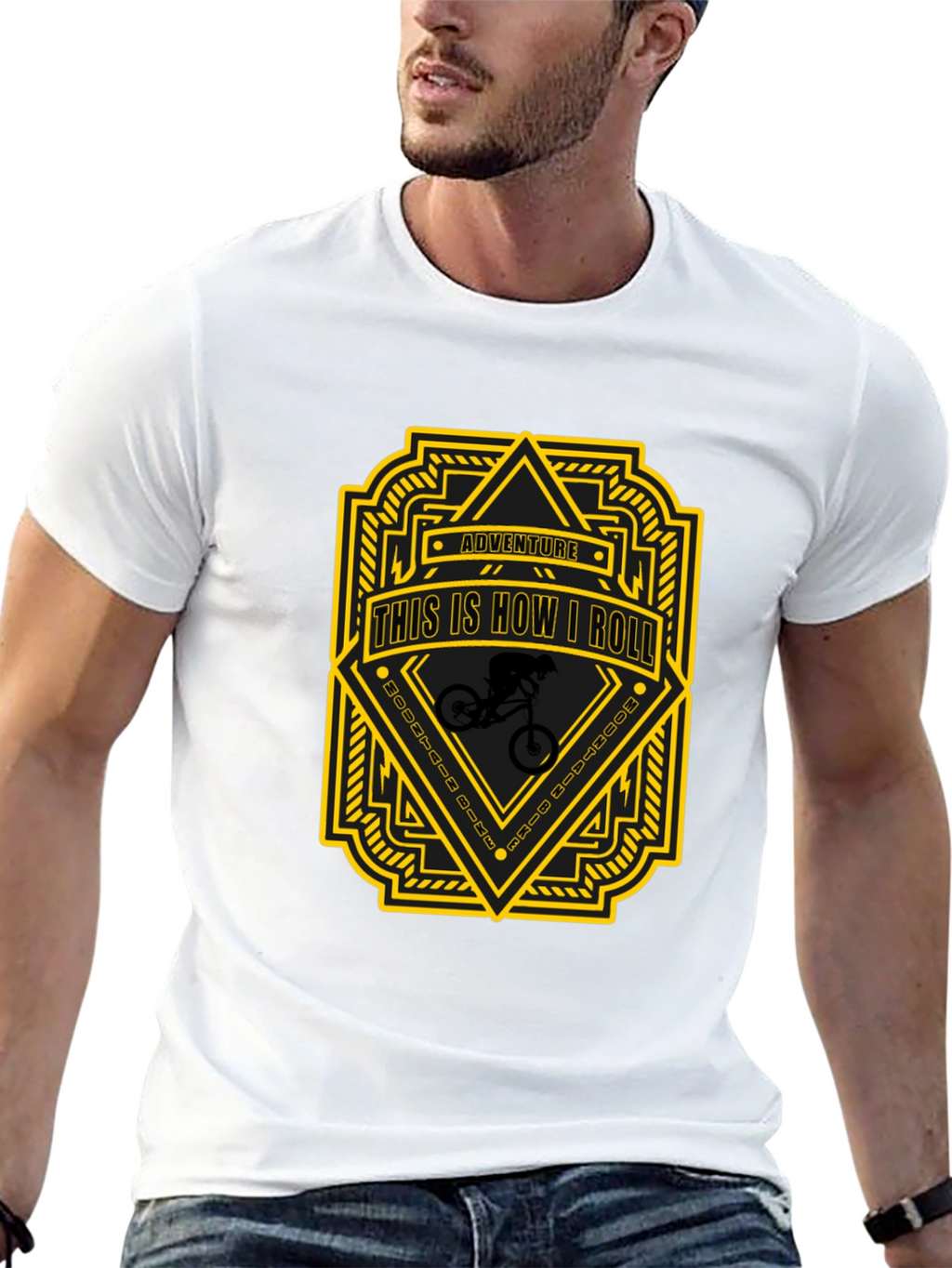 Adventure This is How I Roll Black T-Shirt
