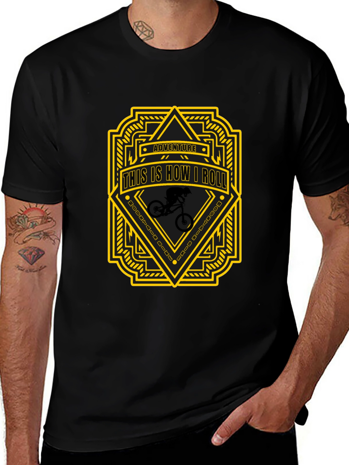 Adventure This is How I Roll Black T-Shirt