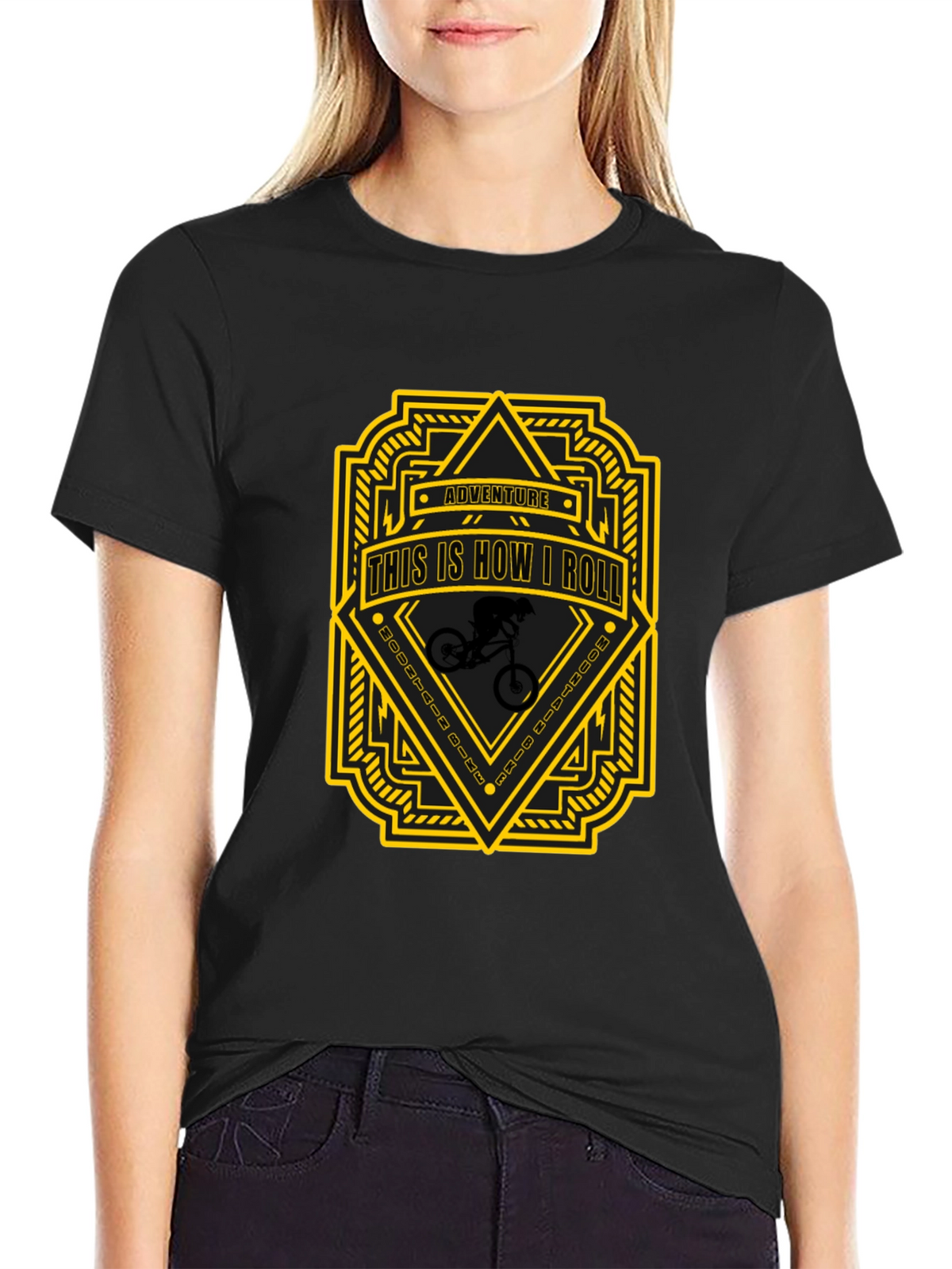 Adventure This is How I Roll Black T-Shirt