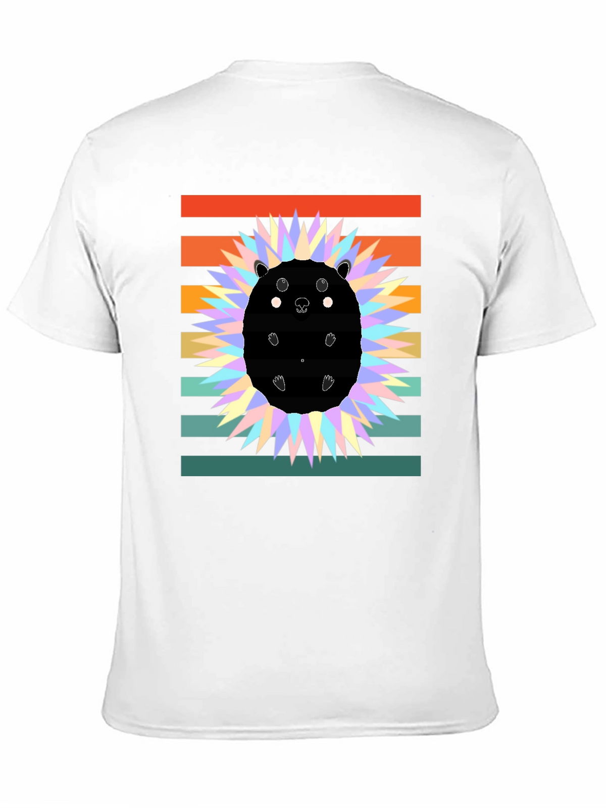 Retro Hedgehog Graphic Tee - Stylish Animal Lover Shirt