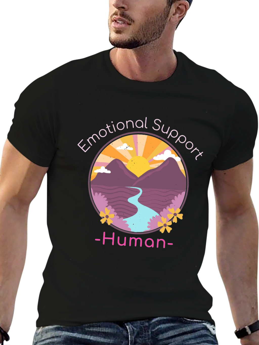 Emotional Support Human Graphic Tee