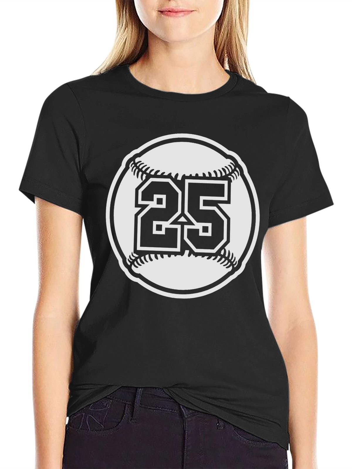 Baseball Number 25 Graphic Tee