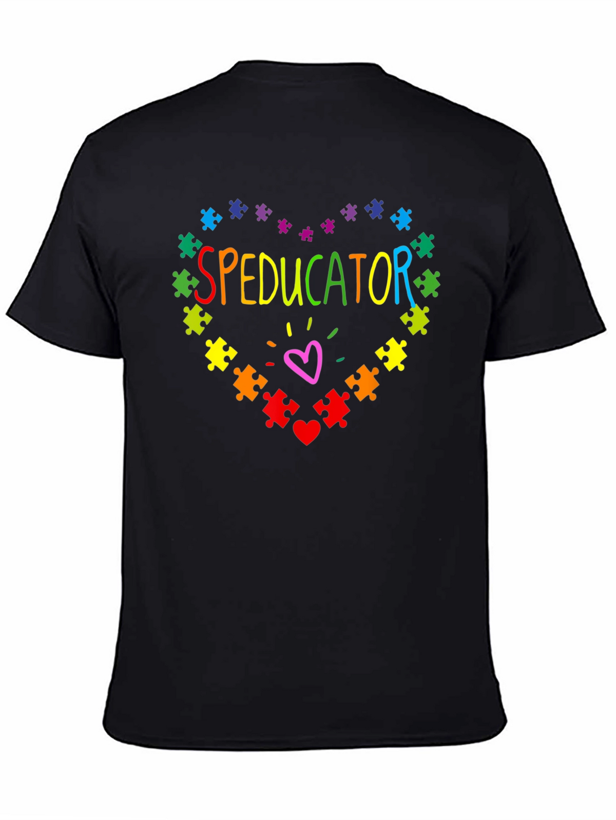 Speducator Autism Awareness Puzzle Heart T-Shirt
