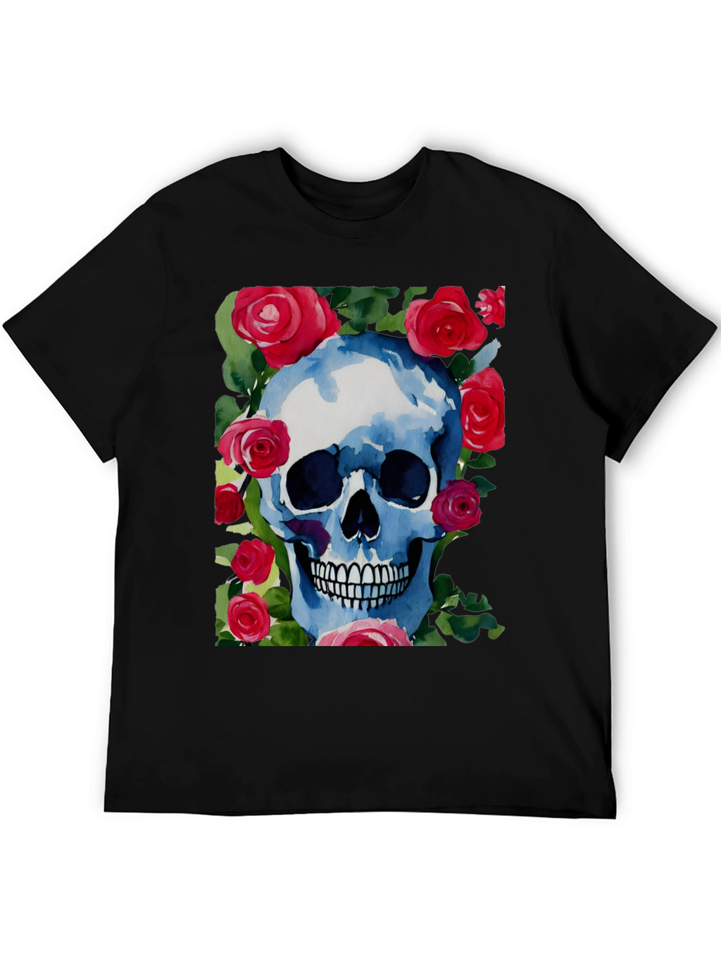Skull & Roses Graphic Tee - Unique Design