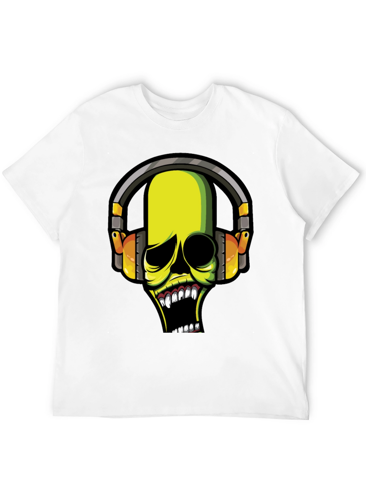 Skull DJ Graphic Tee - Dark T-Shirt