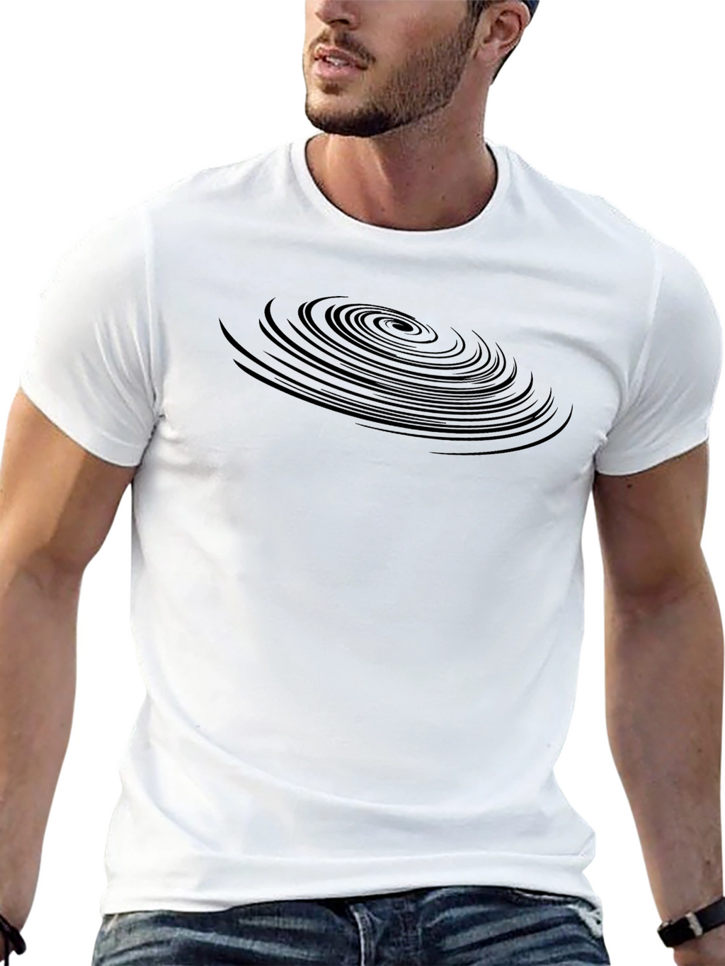 Black Vortex Graphic Tee
