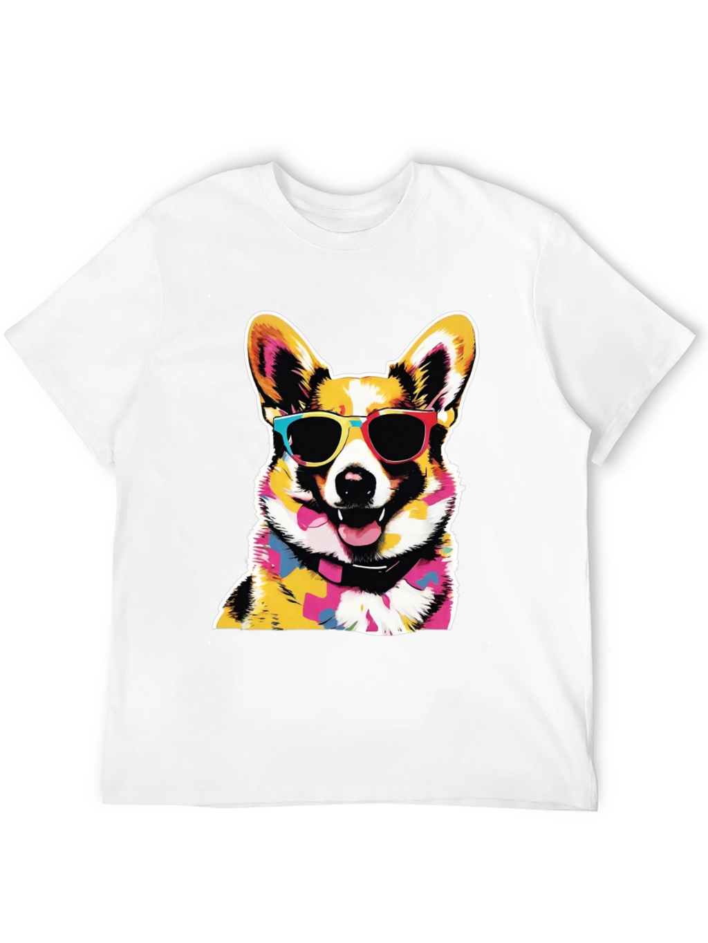 Cool Corgi Graphic Black Tee