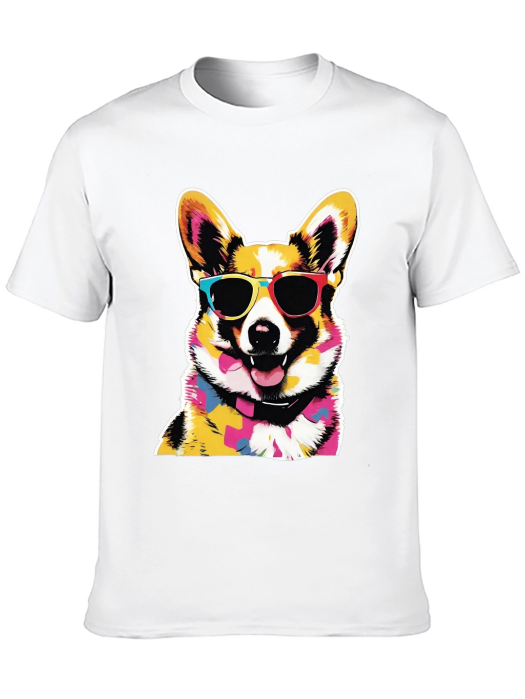 Cool Corgi Graphic Black Tee