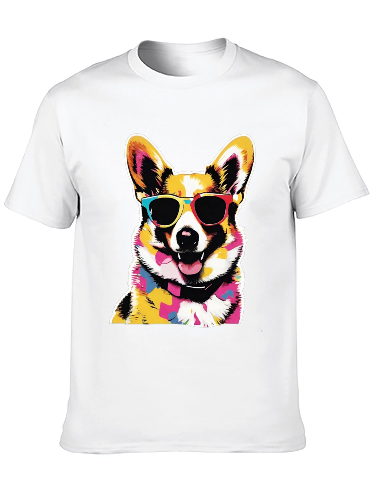 Cool Corgi Graphic Black Tee
