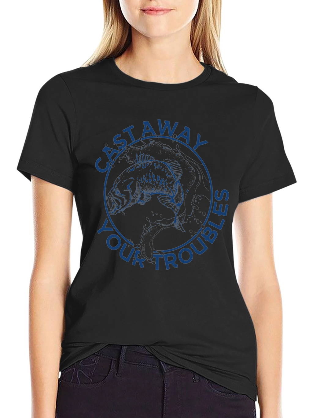 Cast Away Your Troubles Graphic Tee
