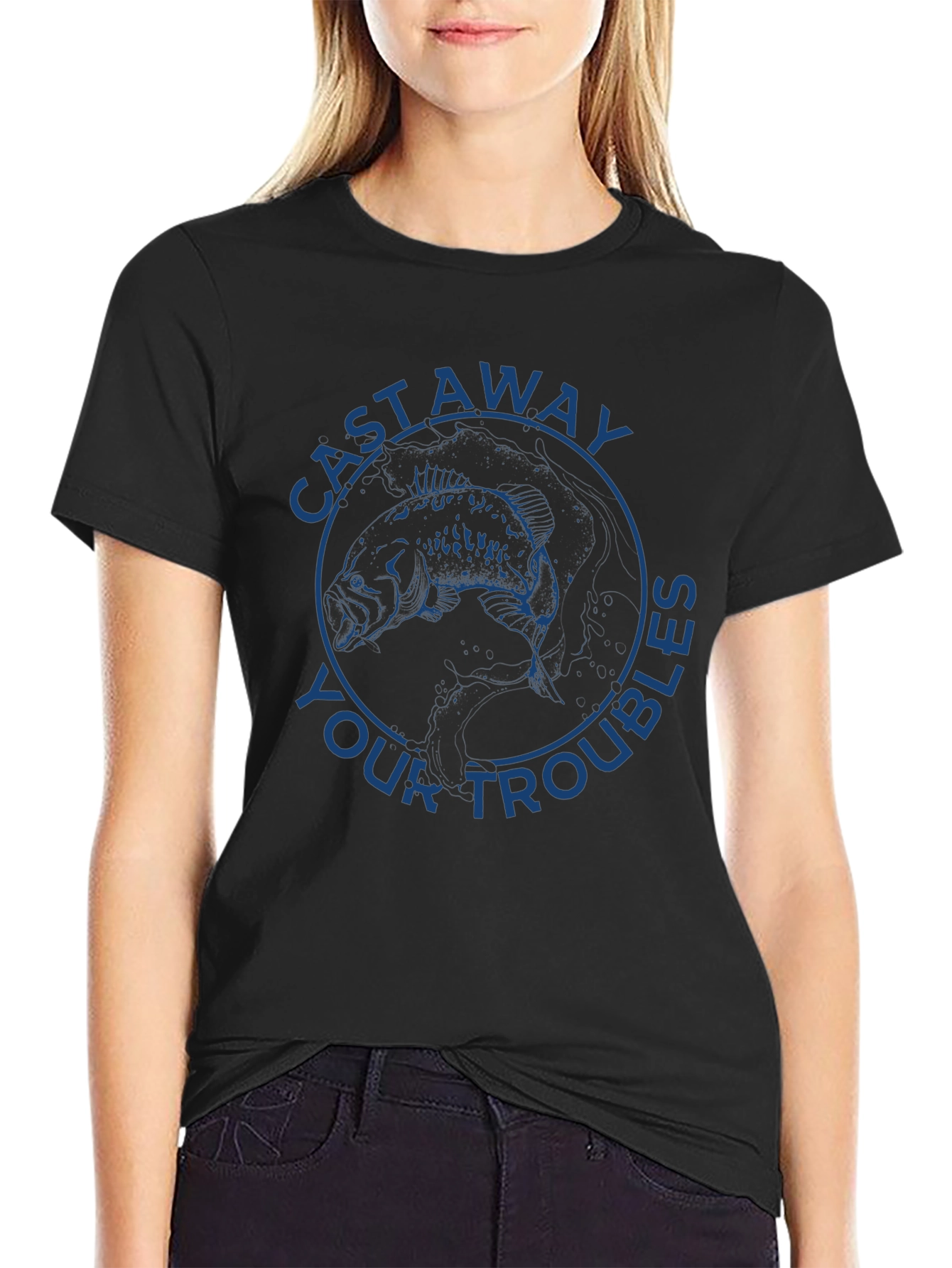 Cast Away Your Troubles Graphic Tee
