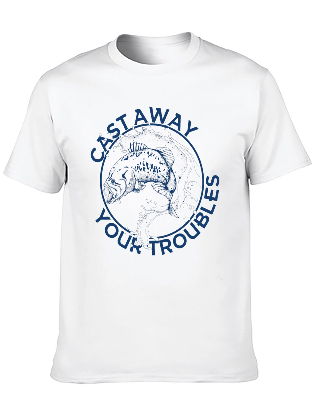 Cast Away Your Troubles Graphic Tee