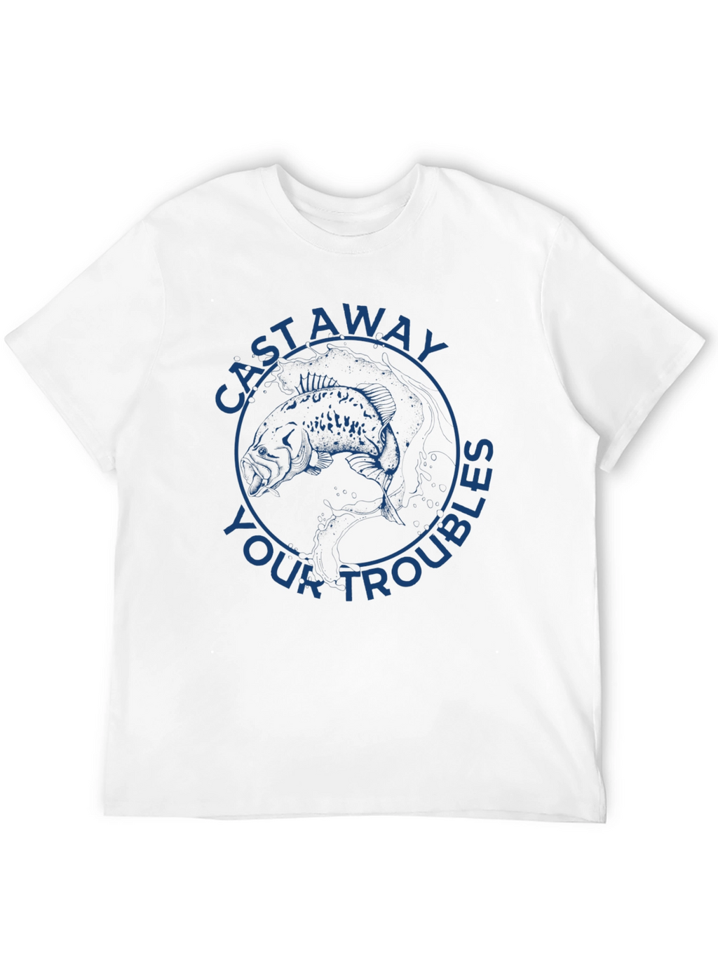 Cast Away Your Troubles Graphic Tee