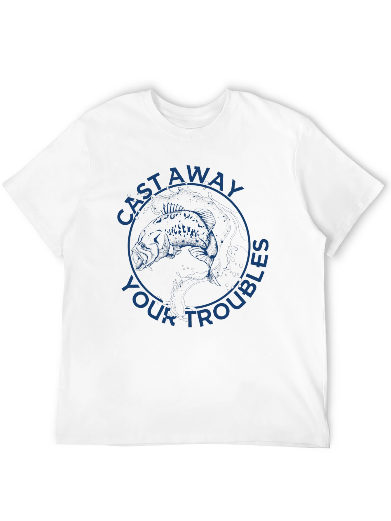 Cast Away Your Troubles Graphic Tee
