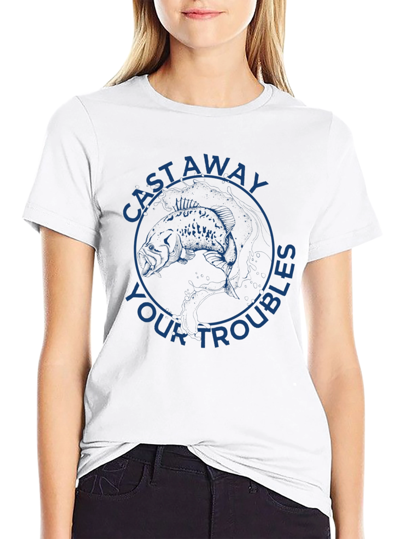 Cast Away Your Troubles Graphic Tee