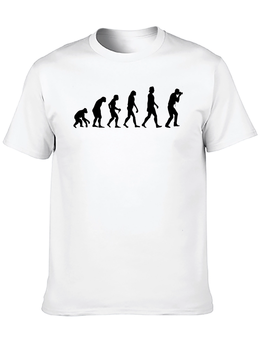 Photographer Evolution Graphic Tee - Black Cotton
