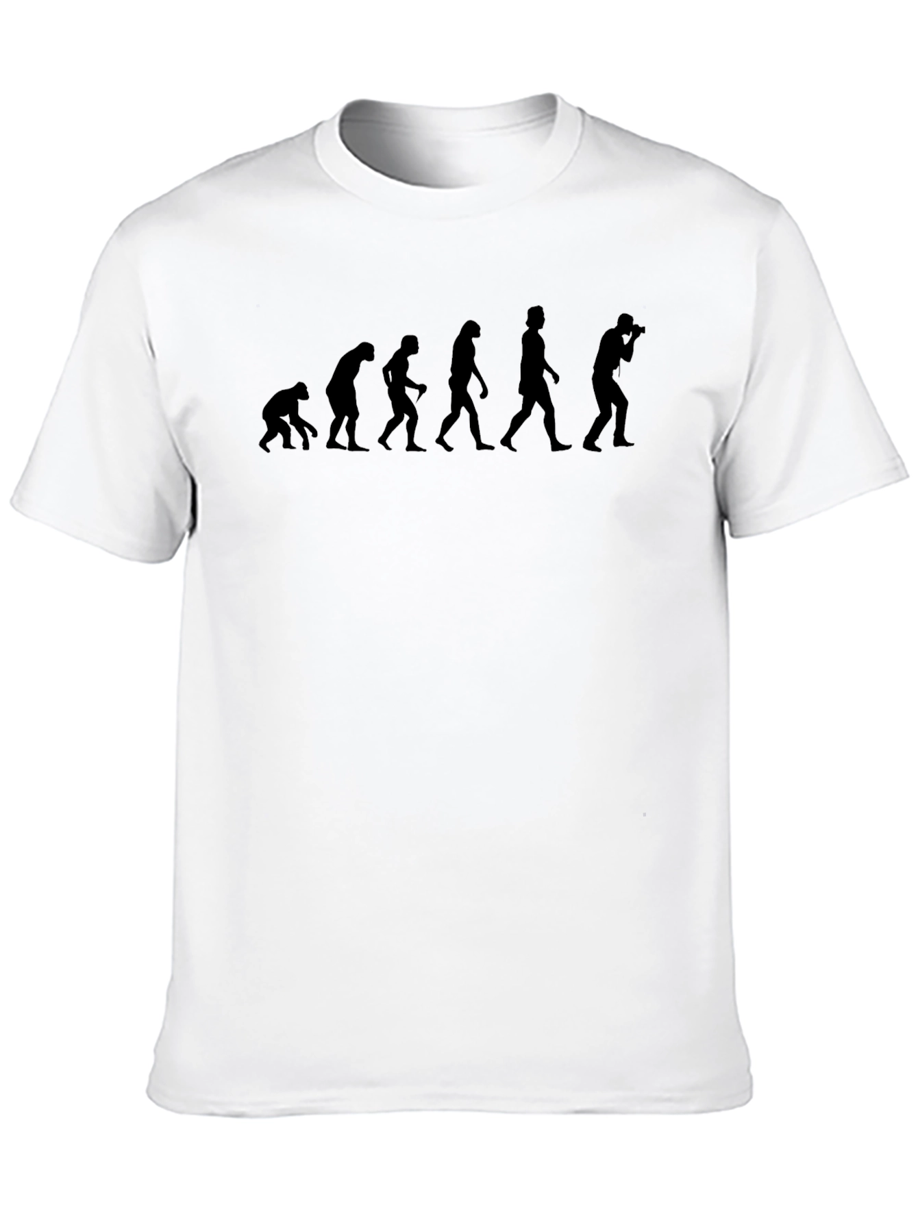 Photographer Evolution Graphic Tee - Black Cotton