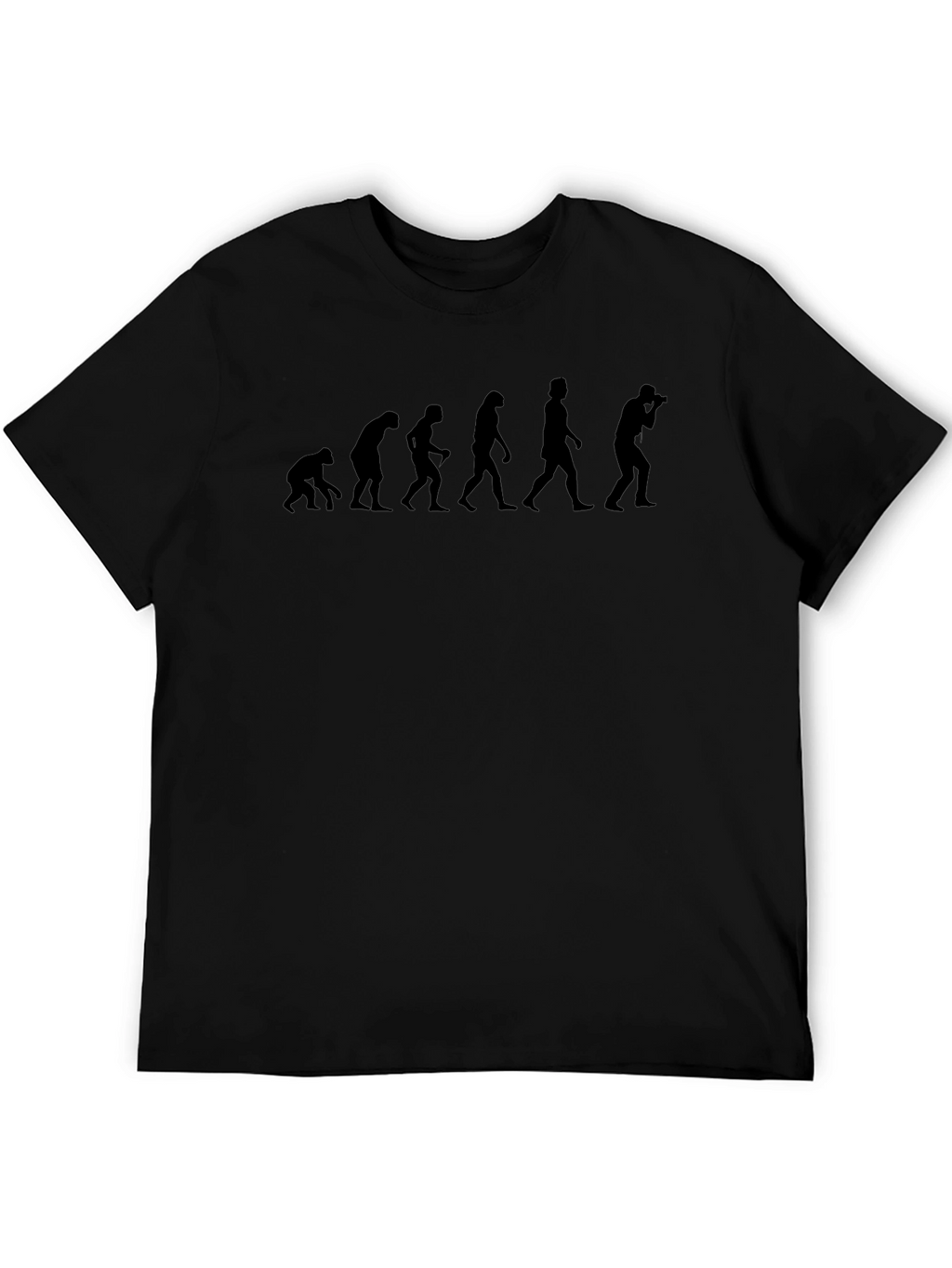 Photographer Evolution Graphic Tee - Black Cotton