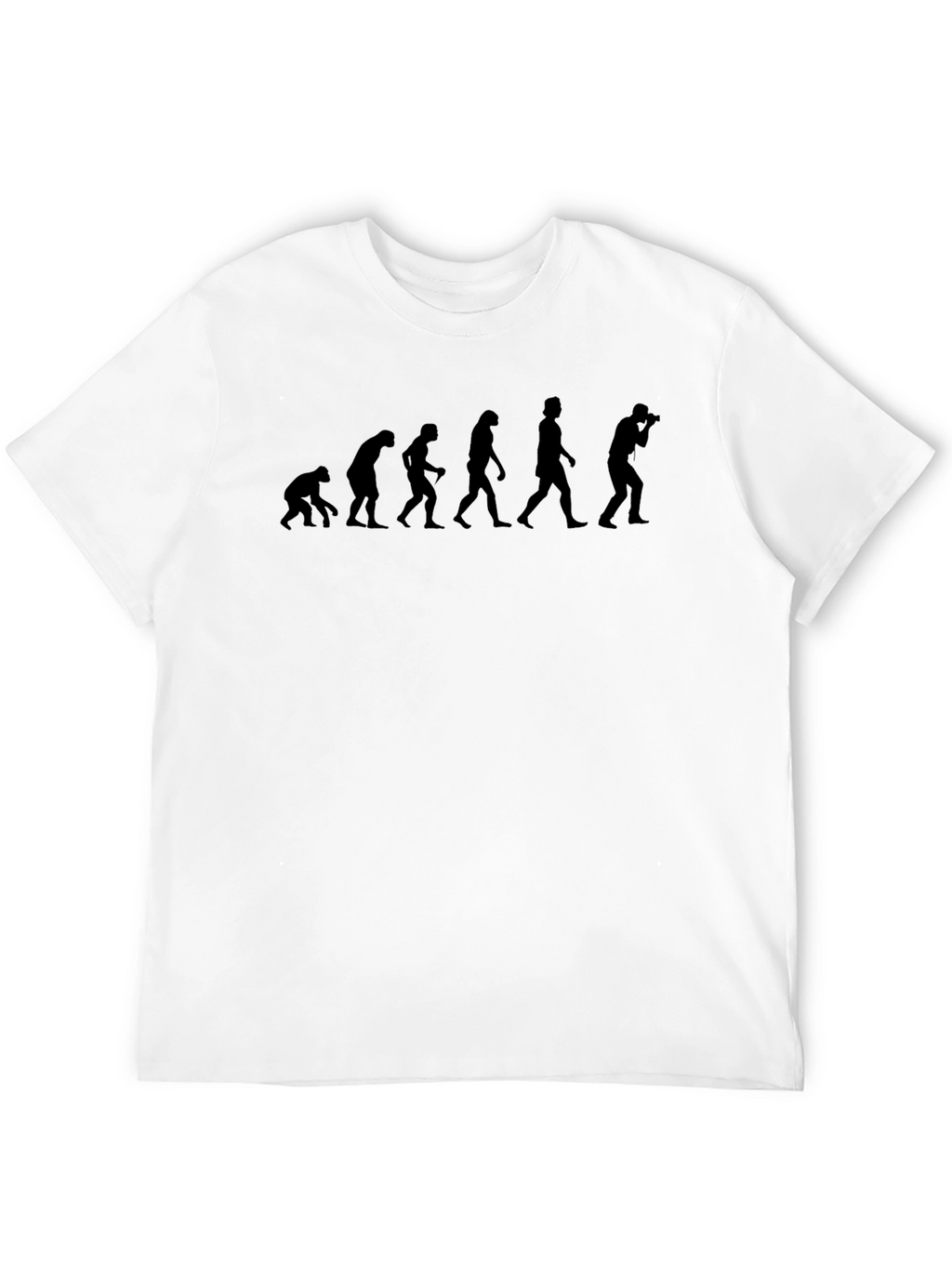 Photographer Evolution Graphic Tee - Black Cotton