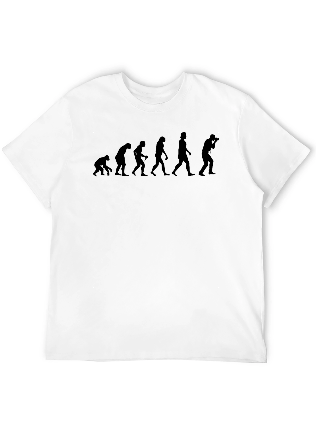 Photographer Evolution Graphic Tee - Black Cotton