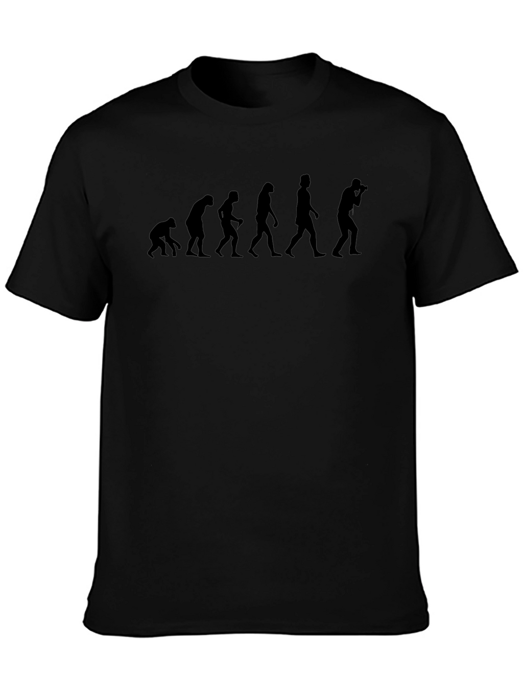 Photographer Evolution Graphic Tee - Black Cotton