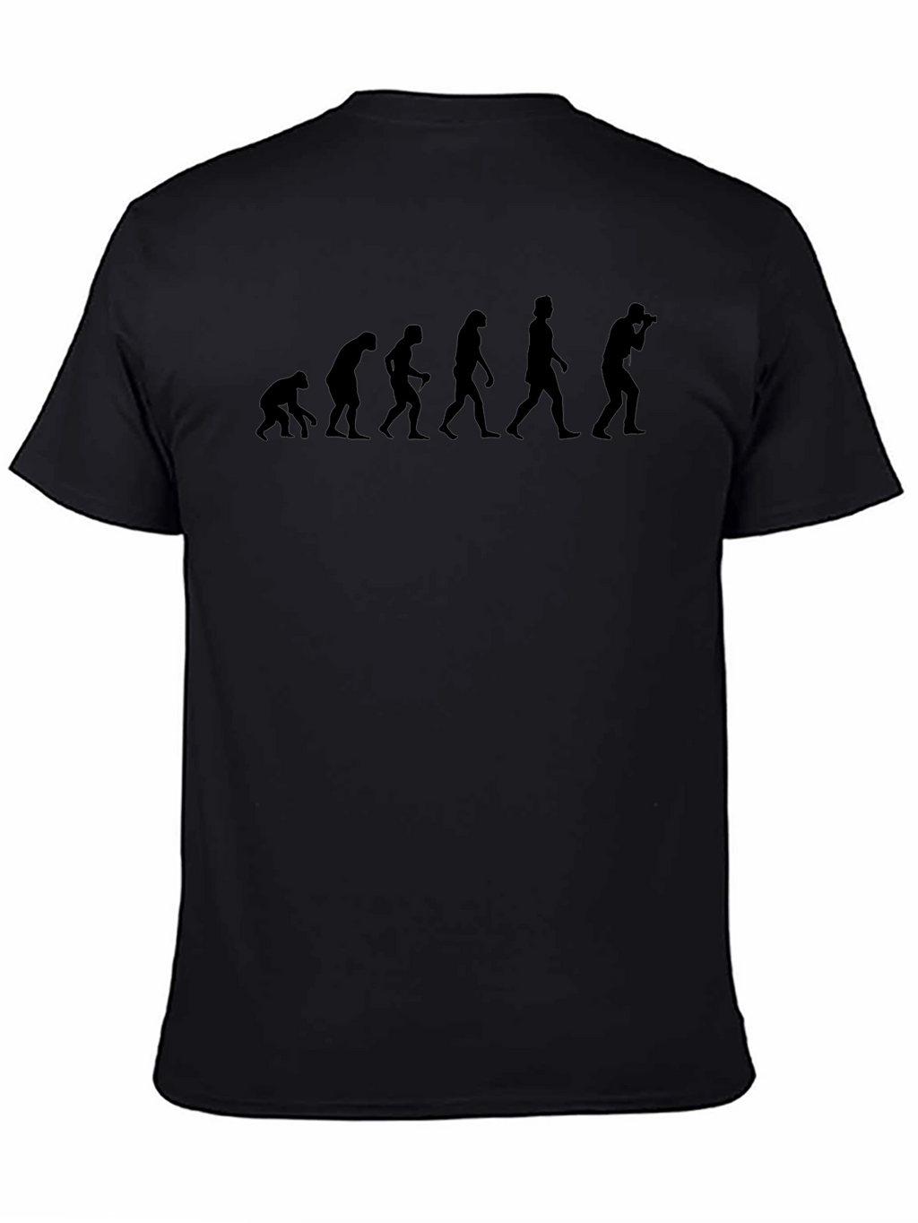 Photographer Evolution Graphic Tee - Black Cotton