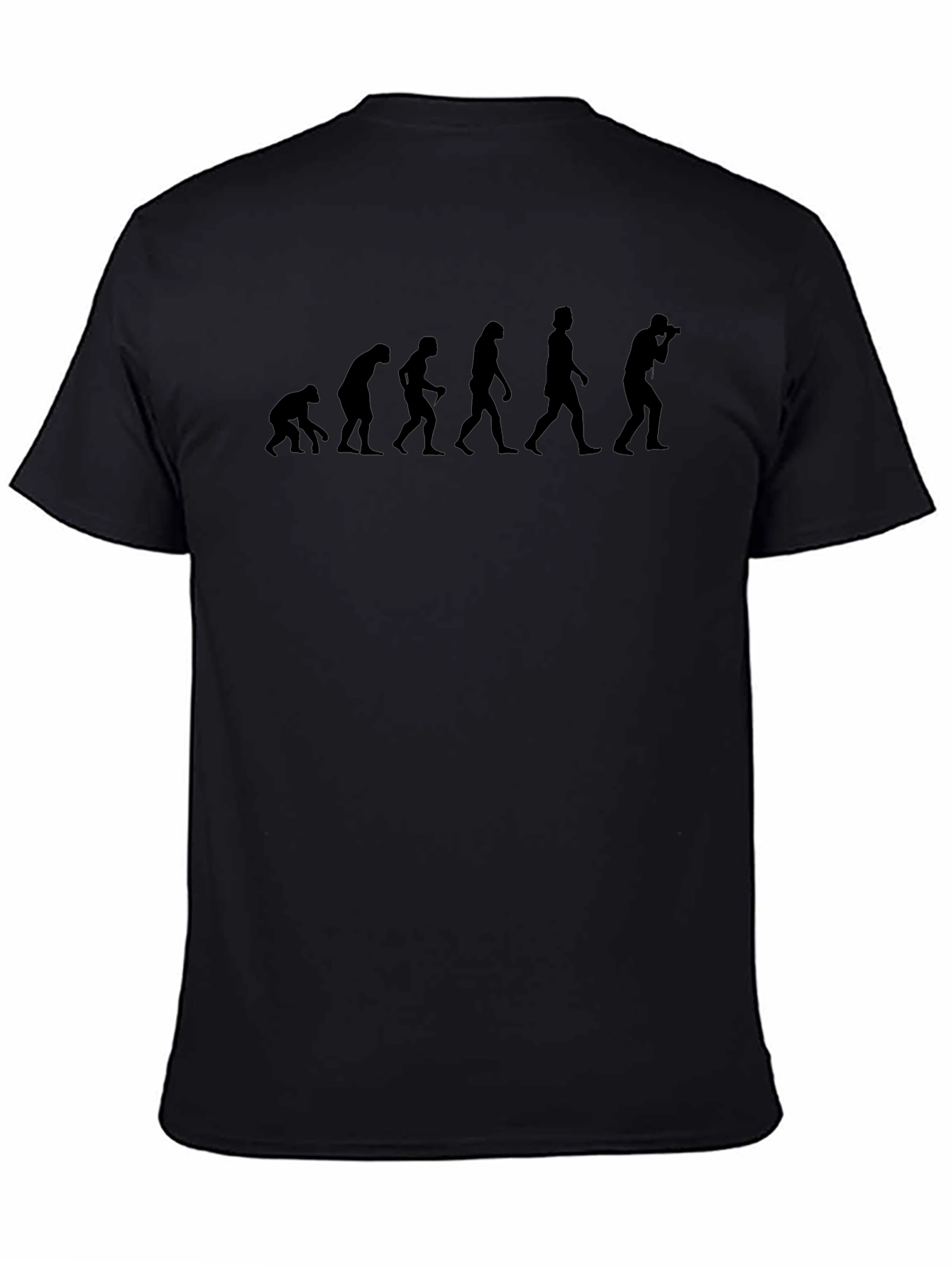 Photographer Evolution Graphic Tee - Black Cotton