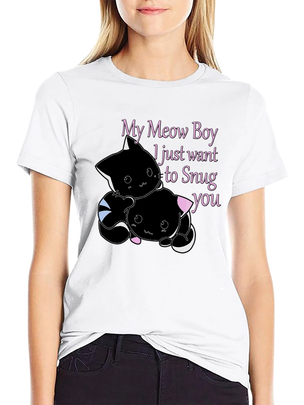 My Meow Boy Graphic Tee - Snuggle Time T-Shirt