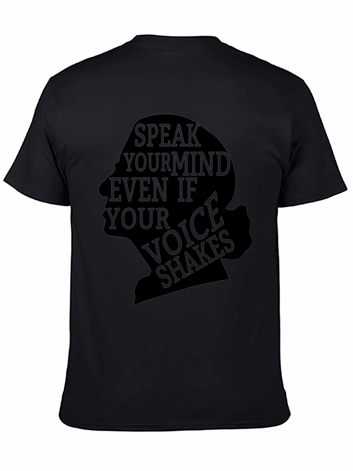 Speak Your Mind Black Graphic Tee