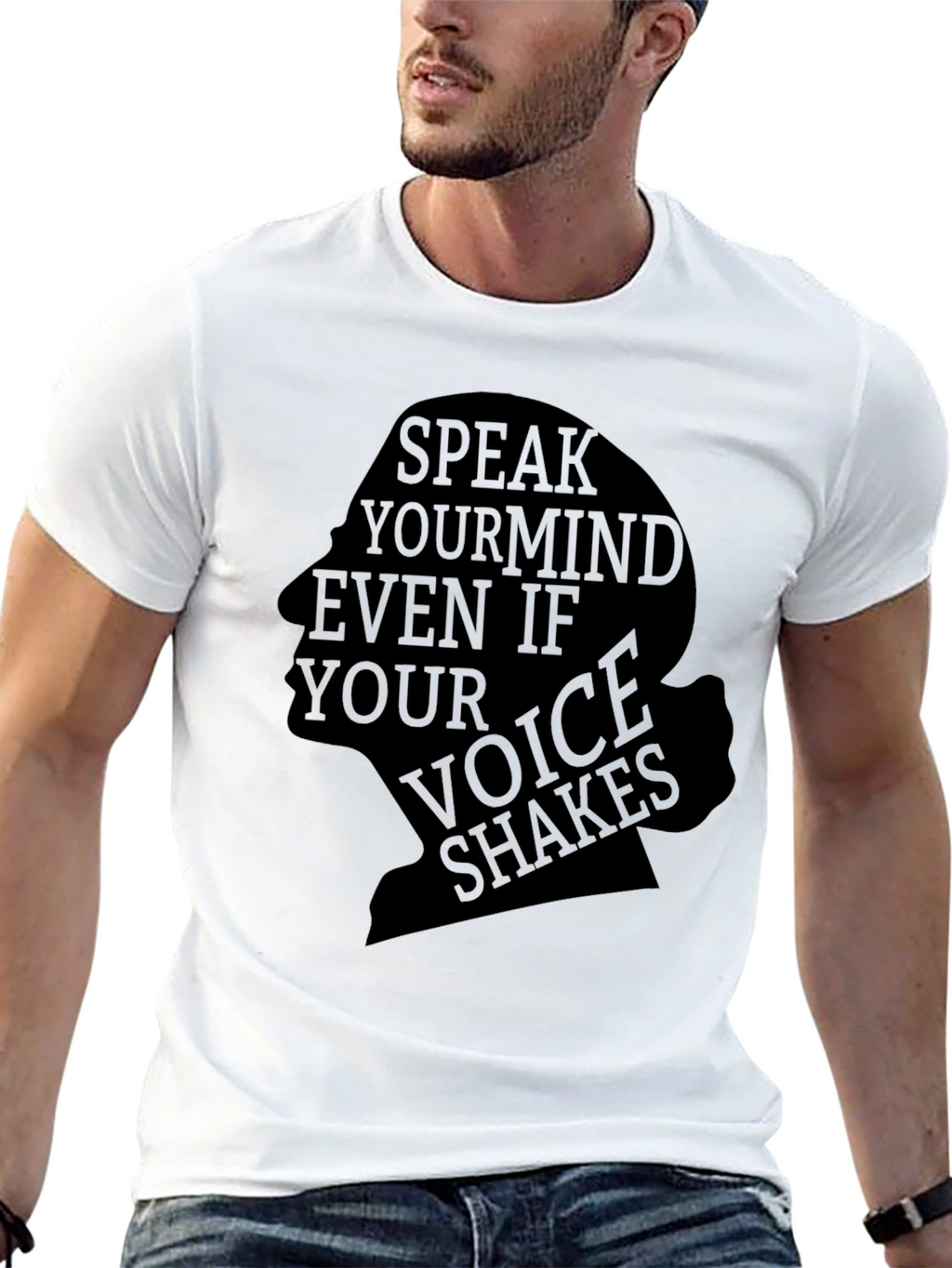 Speak Your Mind Black Graphic Tee