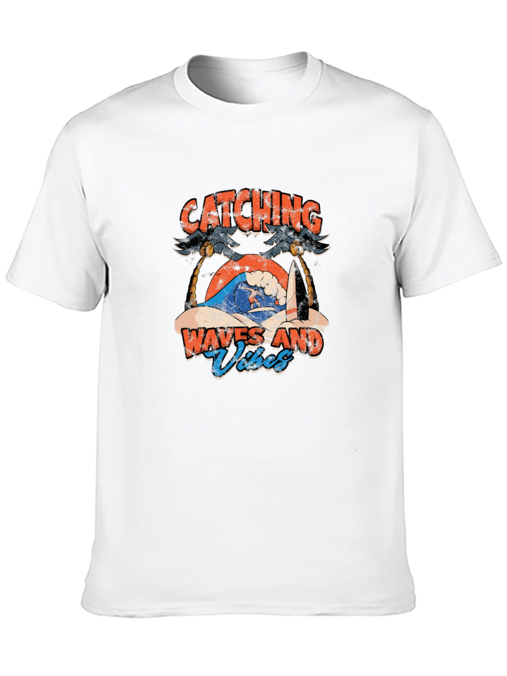 Catching Waves T-Shirt - Surfing Vibes
