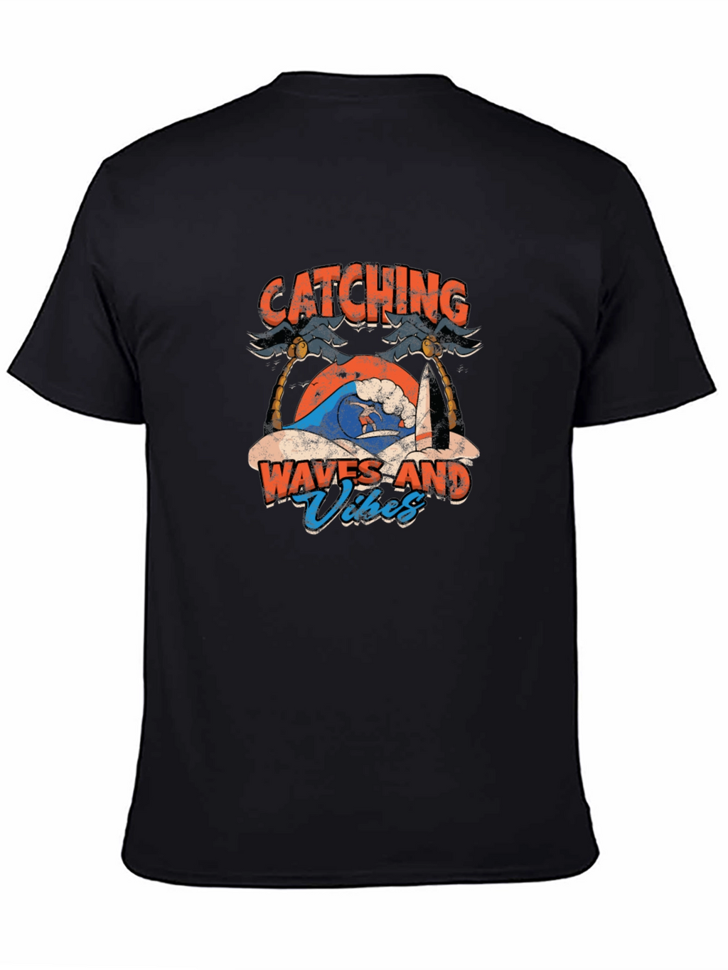 Catching Waves T-Shirt - Surfing Vibes