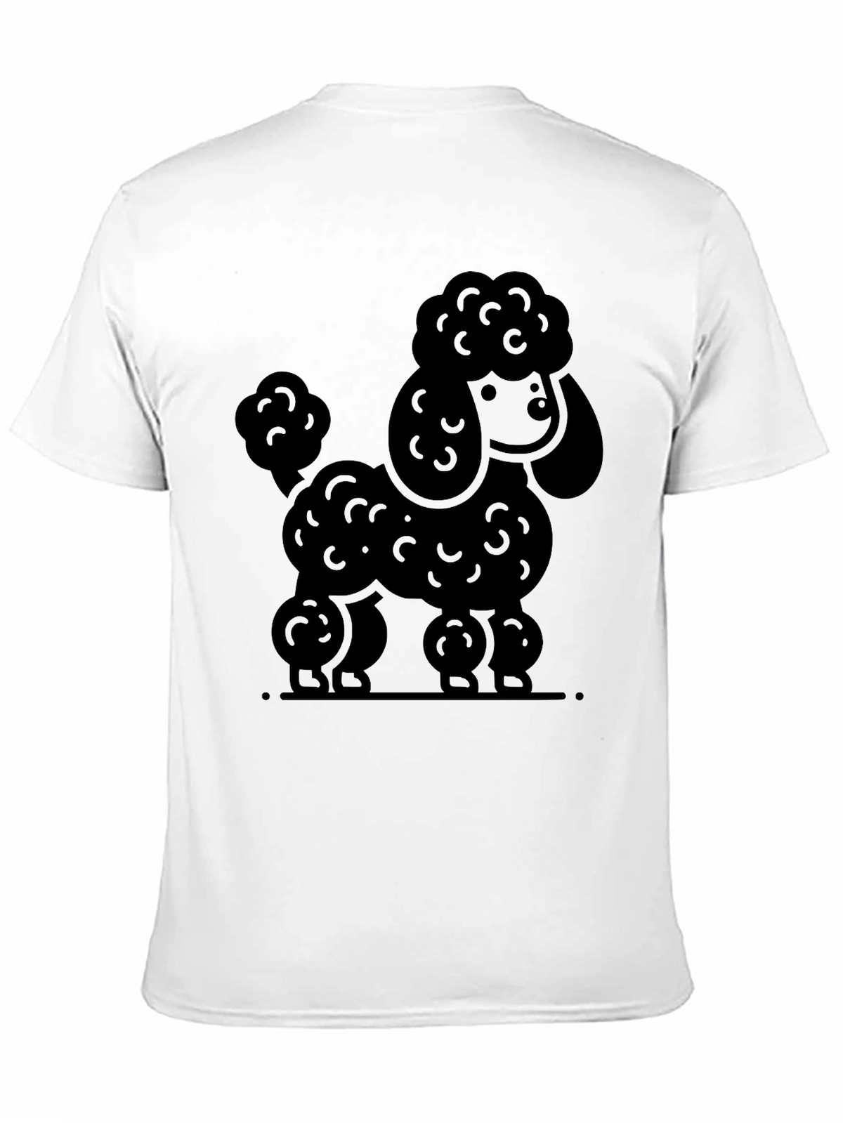 Poodle Graphic Tee - Black Unisex Shirt