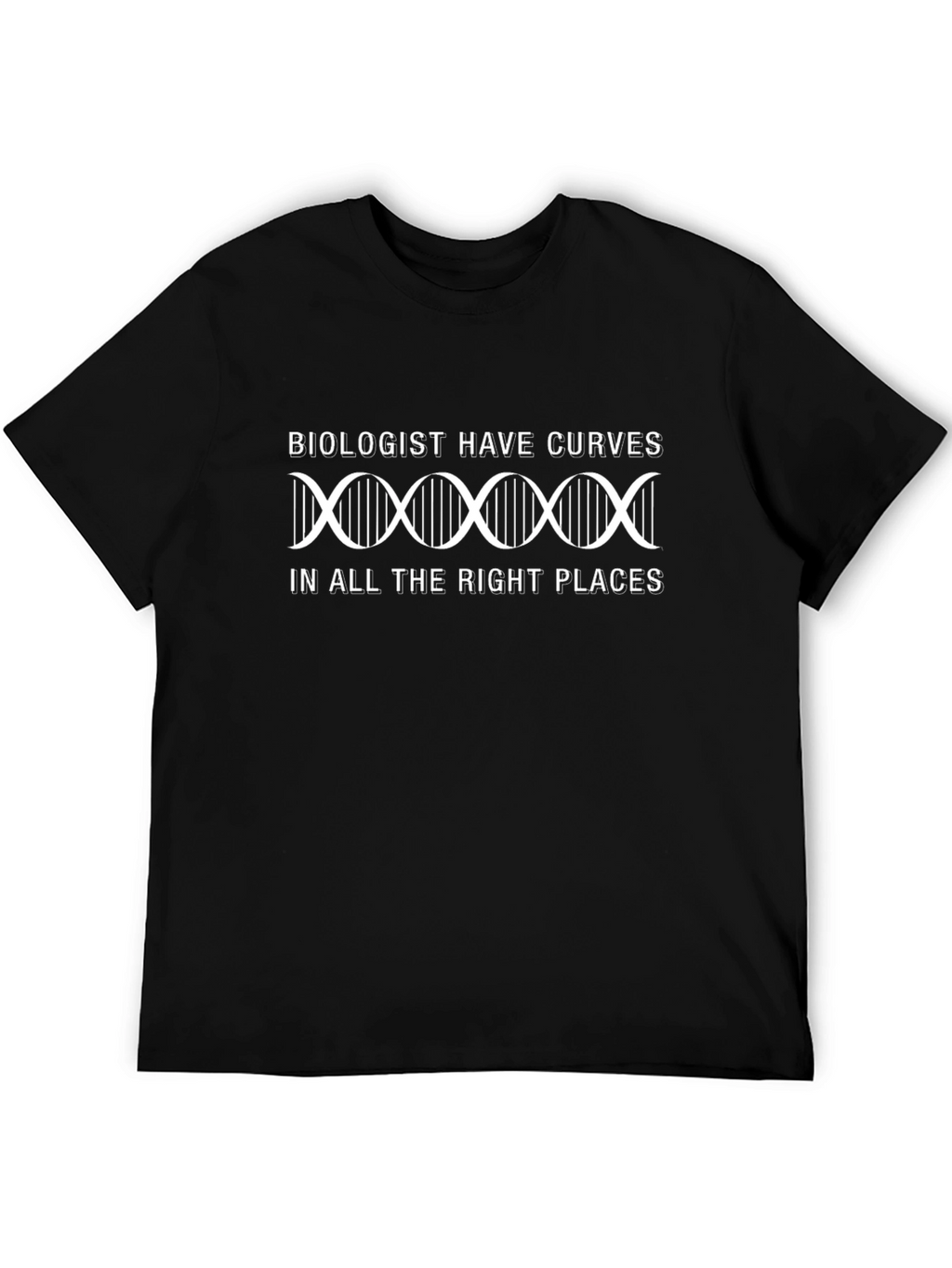 Biologist Curves Graphic T-Shirt - Science Humor Tee
