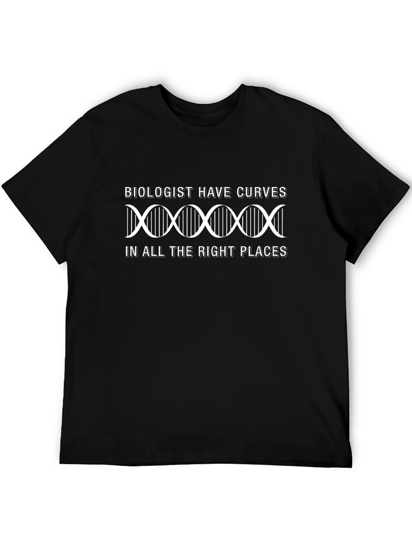 Biologist Curves Graphic T-Shirt - Science Humor Tee