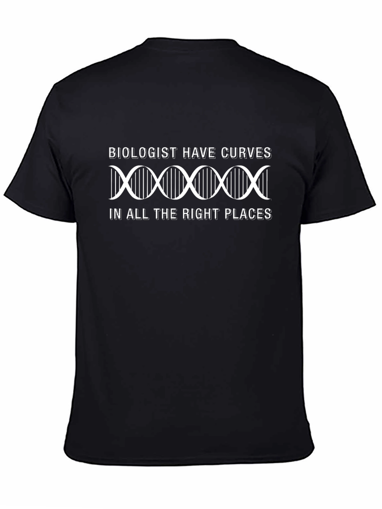 Biologist Curves Graphic T-Shirt - Science Humor Tee