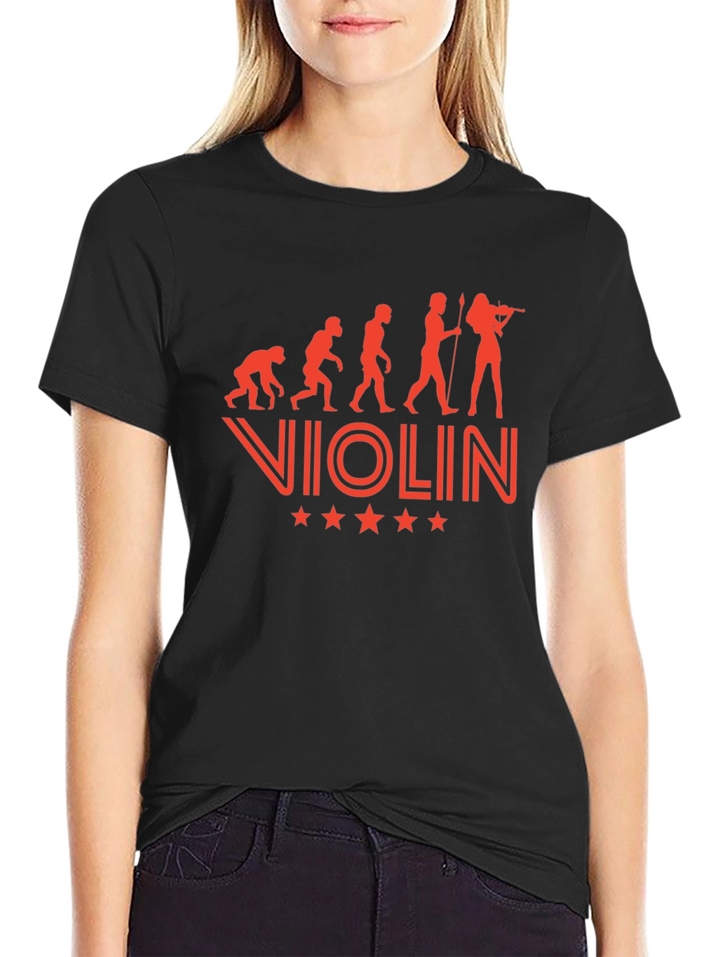 Violin Evolution Graphic Tee