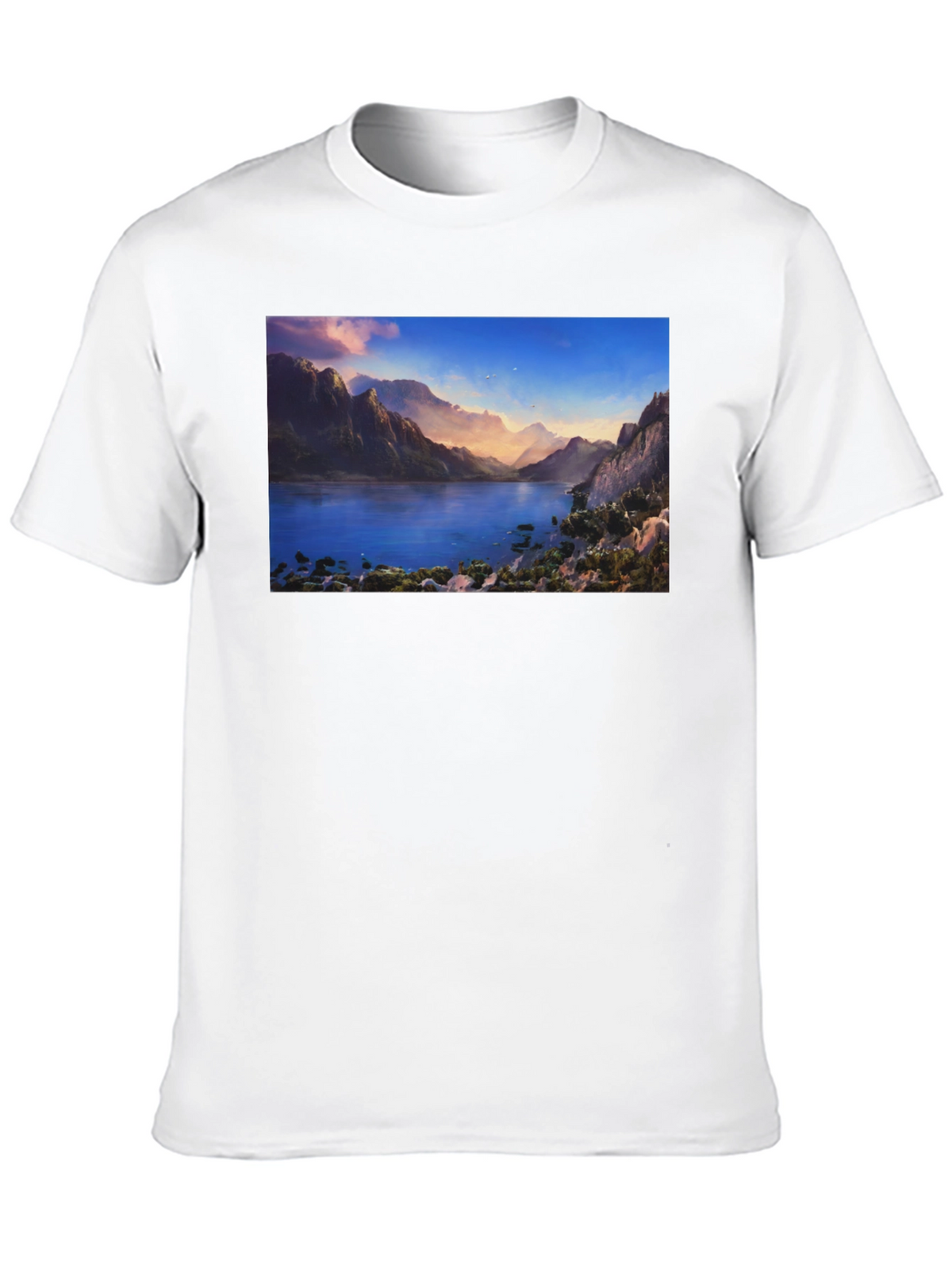 Lake View Graphic Tee - Mens Black T-Shirt